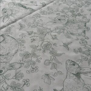 Floral and Rabbit Print Fabric